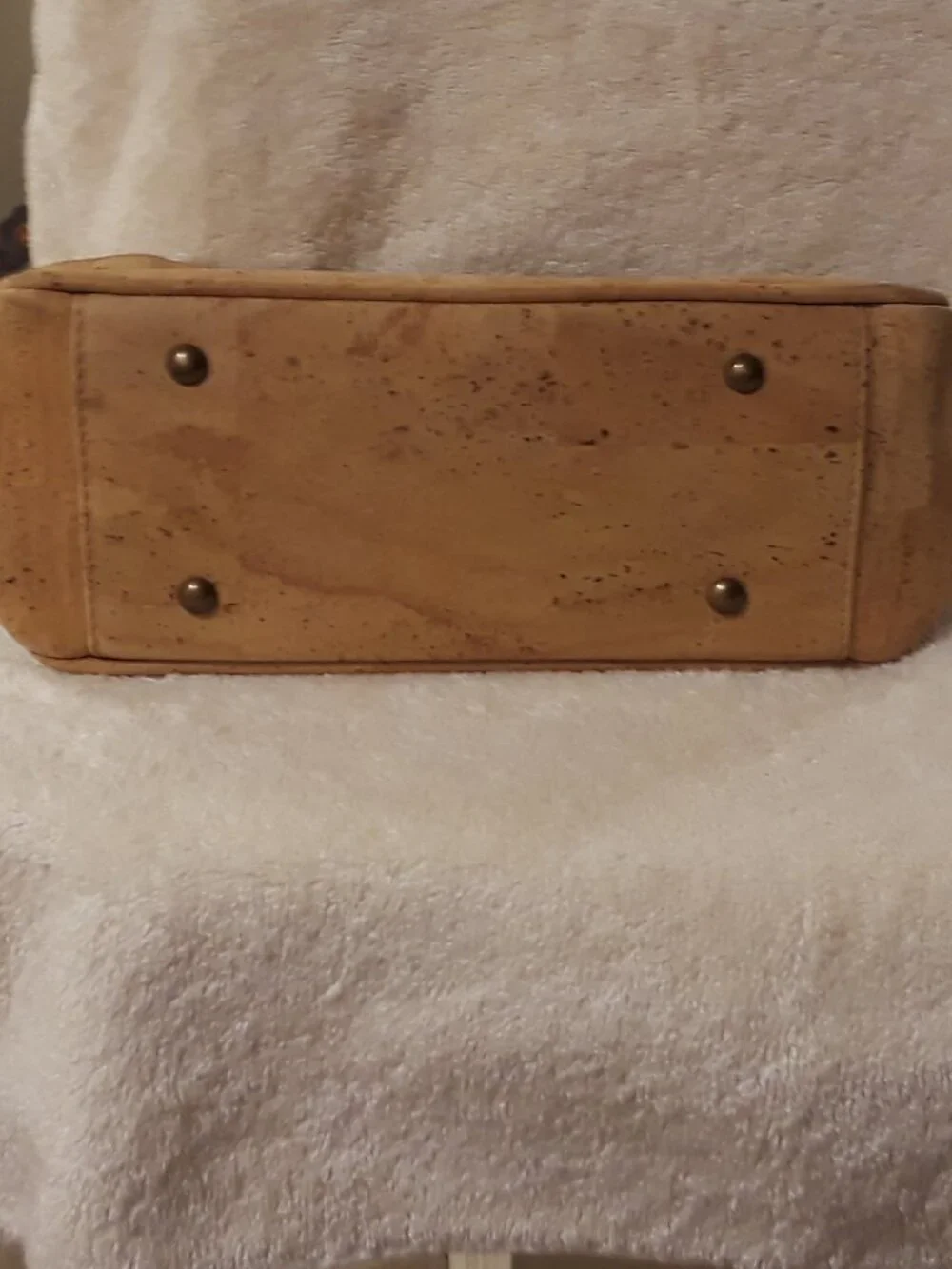 Natural Cork Portugal Convertible Satchel Crossbody Bag Top Handle and Strap EUC